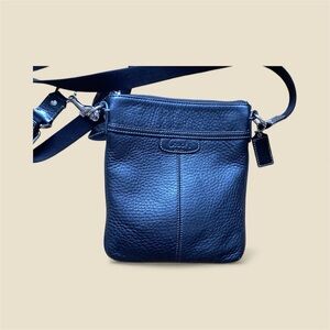 Coach Black Pebbled Leather Crossbody Bag